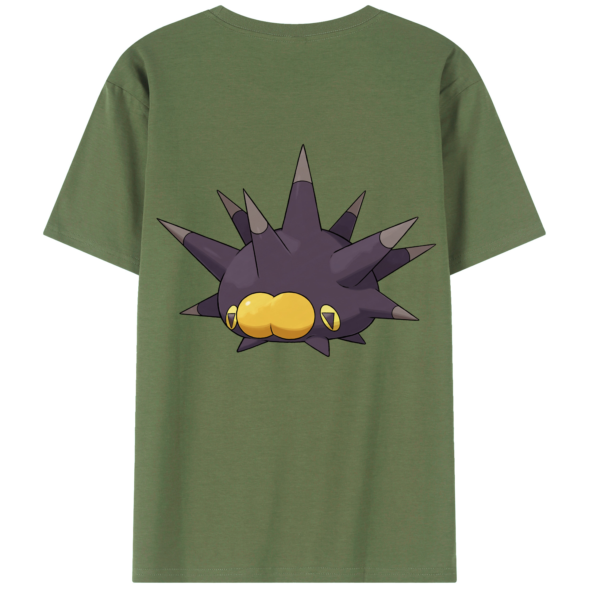 （画像用） ポケットモンスター Pokémon 綿100％ メンズ半袖Tシャツ（バックプリント） 通気性